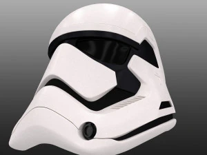 stormtrooper helmet star wars first order 3D Model