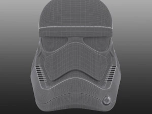 stormtrooper helmet star wars first order 3D Model