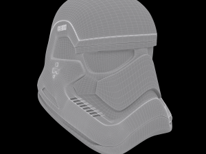 stormtrooper helmet star wars first order 3D 模型