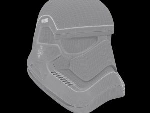 stormtrooper helmet star wars first order 3D Model