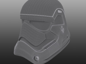 stormtrooper helmet star wars first order 3D 模型