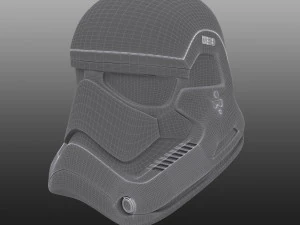 stormtrooper helmet star wars first order 3D Model