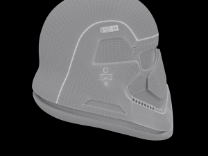 stormtrooper helmet star wars first order 3D 模型