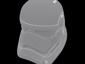 stormtrooper helmet star wars first order 3D 模型