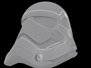 stormtrooper helmet star wars first order 3D 模型