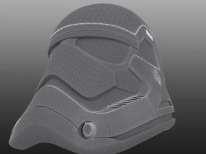 stormtrooper helmet star wars first order 3D Model