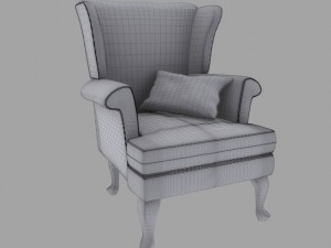 leather armchair 3D 模型