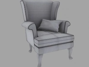 leather armchair 3D Model