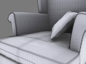 leather armchair 3D 模型