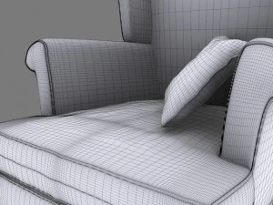 leather armchair 3D Model