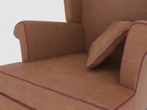 leather armchair 3D 模型
