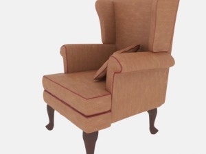 leather armchair 3D 模型