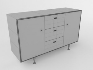 console table 3D 模型