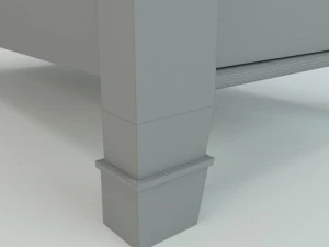 meja akhir Model 3D