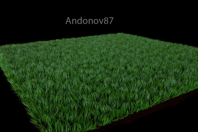 grass block 5200 polygons 3D Model .c4d .max .obj .3ds .fbx .stl .blend 