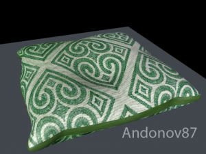 pillow 576 polygons cinema 4d 3D Модель