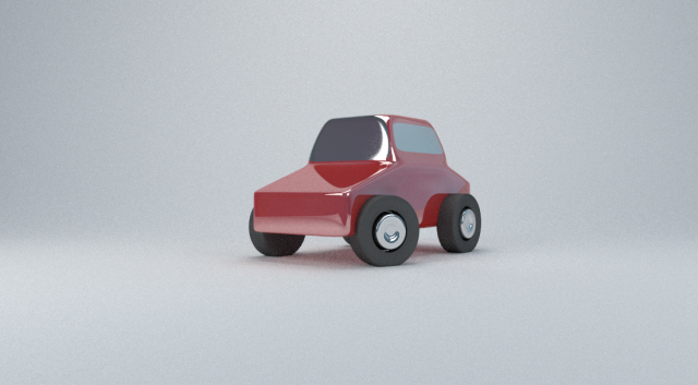 red toy car 3D Model .c4d .max .obj .3ds .fbx .stl .blend 