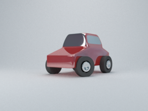 red toy car Model 3D