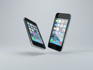 iPhone'a w kolorze czarnym Model 3D