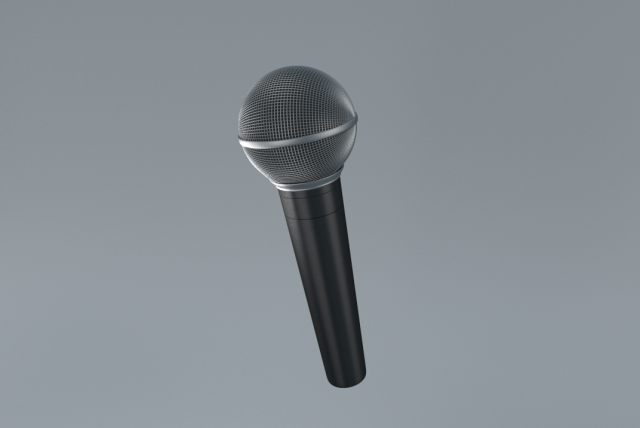shure sm58 microphone Model 3D .c4d .max .obj .3ds .fbx .stl .blend 