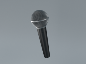 shure sm58 microphone Model 3D