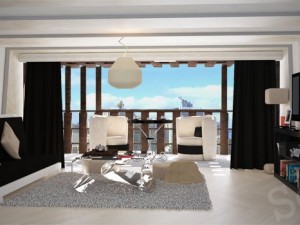 living room Modelo 3D