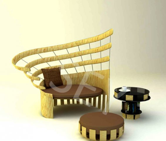 relaxing chair 3D Model .c4d .max .obj .3ds .fbx .stl .blend 
