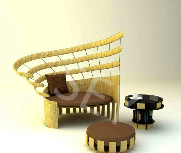 relaxing chair 3D Model .c4d .max .obj .3ds .fbx .stl .blend 
