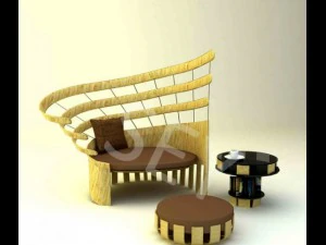 entspannender Stuhl 3D Modell