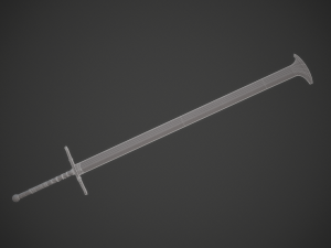 runic sword game ready 3D मॉडल