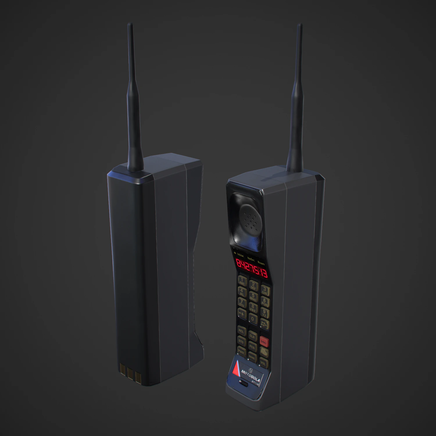 सेलफोन रेट्रो गेम तैयार 3D मॉडल .c4d .max .obj .3ds .fbx .stl .blend