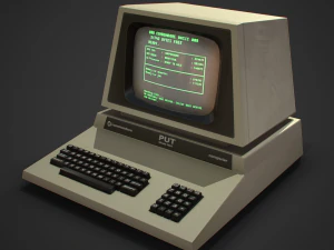 jeu informatique r&eacute;tro pr&ecirc;t Modèle 3D