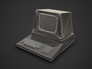 retro computer game ready 3D मॉडल