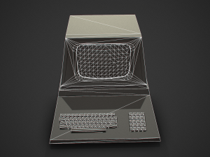 retro computer game ready 3D मॉडल