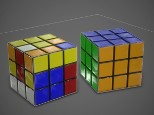 rubik cube game ready 3D Model