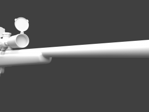 m40a1 sniper rifle high poly 3D 모델
