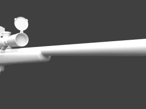m40a1 sniper rifle high poly 3D Model