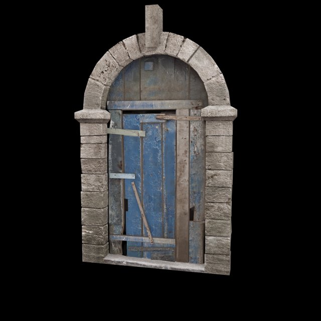 old door 3D Модель .c4d .max .obj .3ds .fbx .stl .blend 