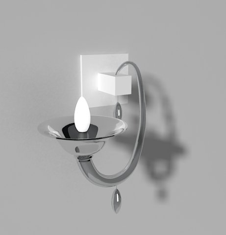 wall lamp de majo 8080 3D 模型 .c4d .max .obj .3ds .fbx .stl .blend 