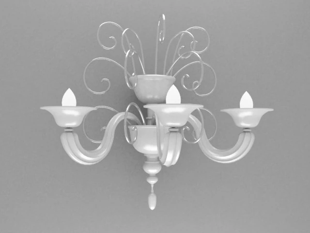 wall lamp de majo vivaldi 3D Model .c4d .max .obj .3ds .fbx .stl .blend 
