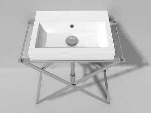 sink on metal frame keramag era Modelo 3D