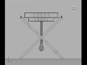 sink on metal frame keramag era 3D Model