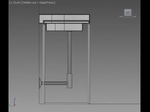 sink on metal frame keramag era 3D Model
