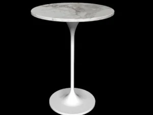 Приставной столик Saarinen Round 20 от Knoll 3D Модель