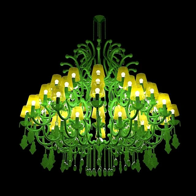 ceiling lamp masiero ottocento 3D Model .c4d .max .obj .3ds .fbx .stl .blend 