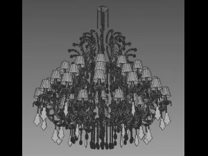 ceiling lamp masiero ottocento 3D Model