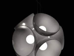 ceiling lamp cryon by mapelli 3D Model