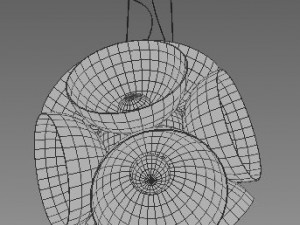 ceiling lamp cryon by mapelli 3D Model