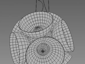 ceiling lamp cryon by mapelli 3D Model