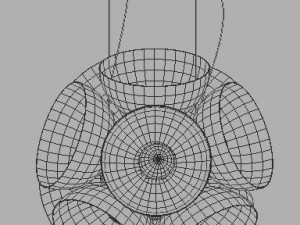 ceiling lamp cryon by mapelli 3D Model